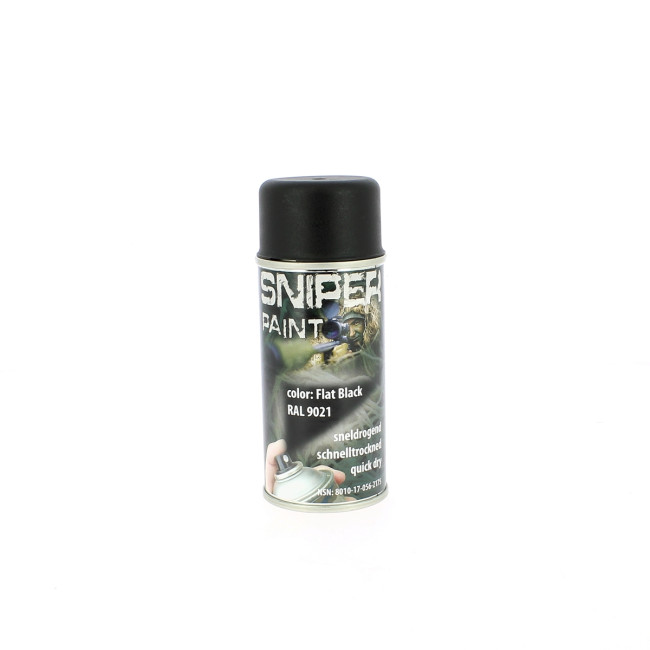 Bombe de peinture militaire Noire 150 ml - Fosco Industries Bombe de peinture militaire Noire 150 ml - Fosco Industries