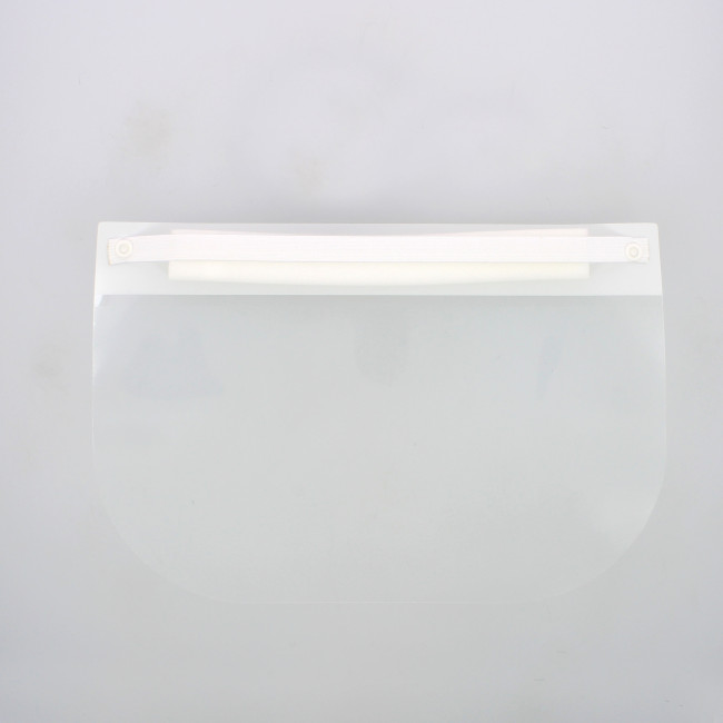 Visière de protection PVC + mousse - Blanche