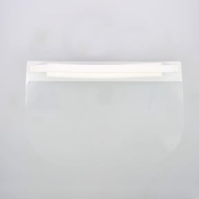 Visière de protection PVC + mousse - Blanche