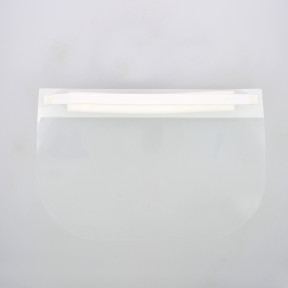 Visière de protection PVC + mousse - Blanche