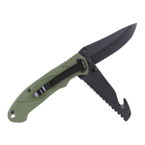 Couteau Bushcraft de couleur verte - Fosco Industries 