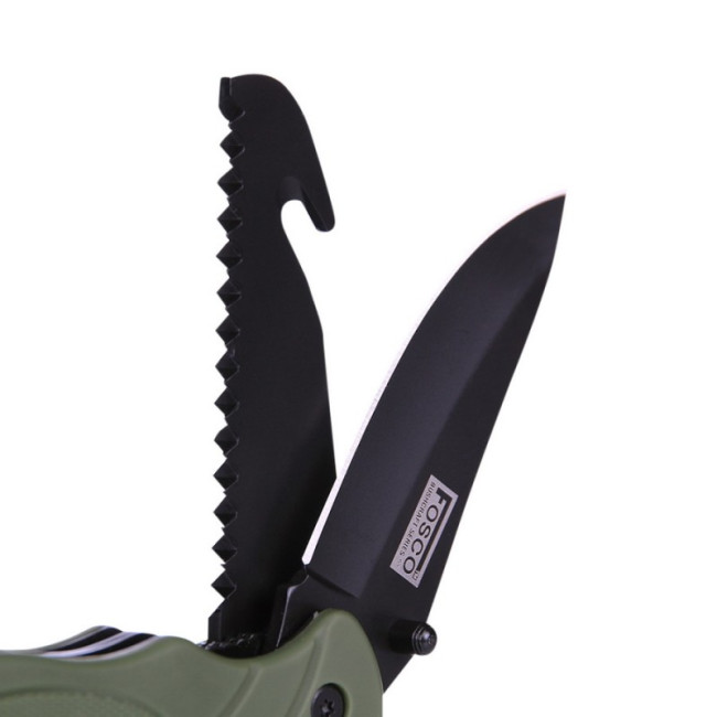 Nóż Bushcraft zielony - Fosco Industries