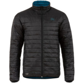 Veste Coll réversible - noir et bleu pétrole - Highlander