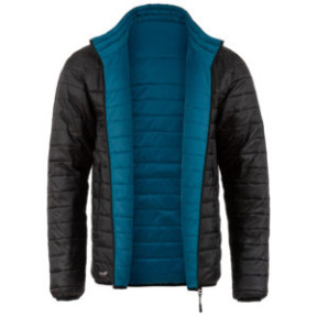 Veste Coll réversible - noir et bleu pétrole - Highlander