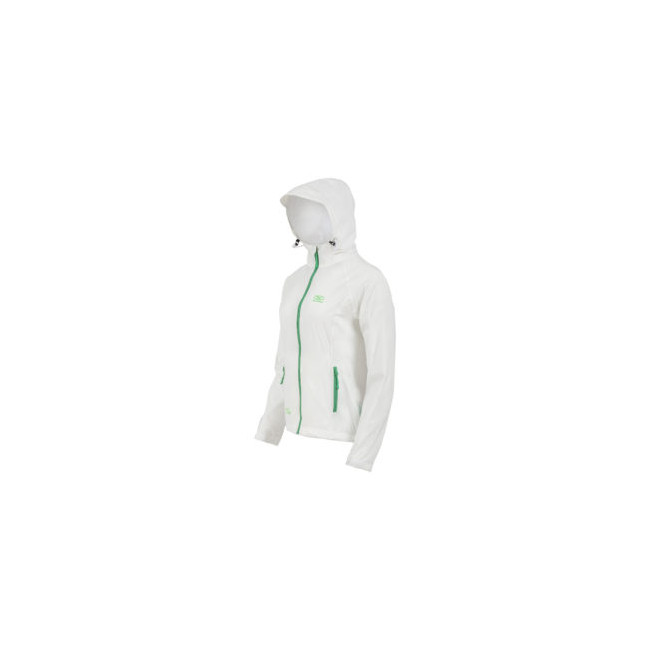 Veste Stow & Go Waterproof Femme - Blanc/Vert - Highlander