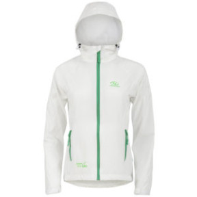 Veste Stow & Go Waterproof Femme - Blanc/Vert - Highlander