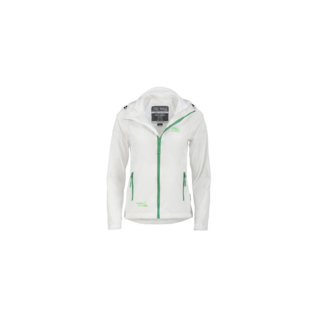 Veste Stow & Go Waterproof Femme - Blanc/Vert - Highlander