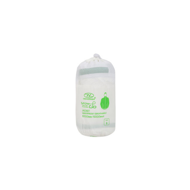 Veste Stow & Go Waterproof Femme - Blanc/Vert - Highlander