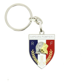 Porte Clés Métal Sapeurs Pompier Ecusson - Patrol Equipements