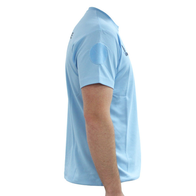 Atmungsaktives T-Shirt Gendarmerie Blau + Klettverschlüsse - Patrol