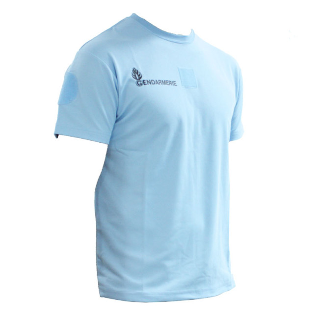 Tee-shirt respirant Gendarmerie Bleu + velcros - Patrol