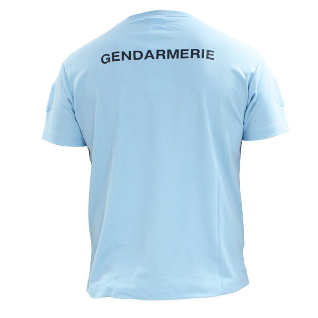Tee-shirt respirant Gendarmerie Bleu + velcros - Patrol