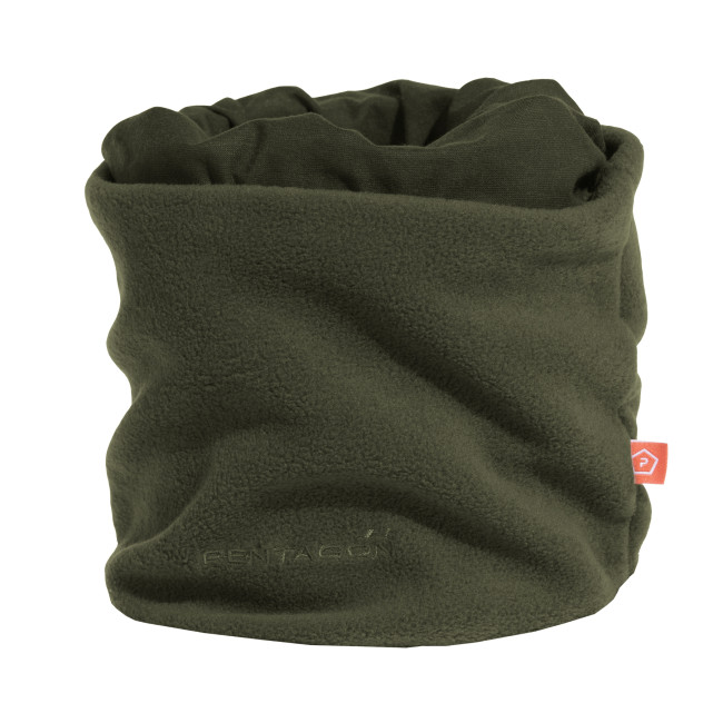 Tour de cou Bi-matière Vert Olive - Pentagon