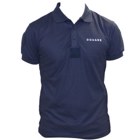 Douane Polo Cooldry in piqué tricot Blauw - Patrol
