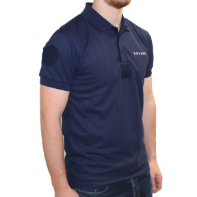 Polo Douane Cooldry en maille piquée Bleu - Patrol