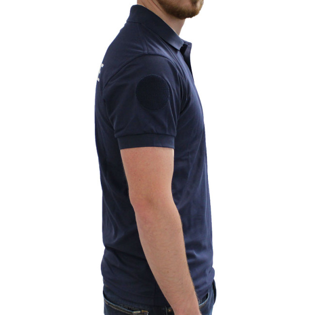 Polo Douane Cooldry en maille piquée Bleu - Patrol