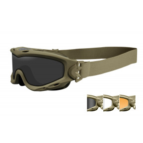 Ballistisch beschermingsmasker Spear tan glazen getint/helder/oranje - Wiley X