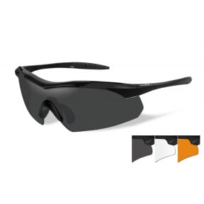 Lunettes de protection balistiques Vapor écrans fumé/incolore/orange - Wiley X