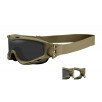 Ballistische Schutzmaske Spear (2er-Set Gläser Grau/Klar) - Tan - Wiley X