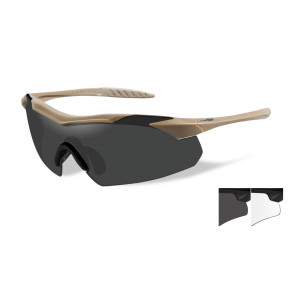 Ballistische veiligheidsbril Vapor tan getinte/heldere glazen - Wiley X