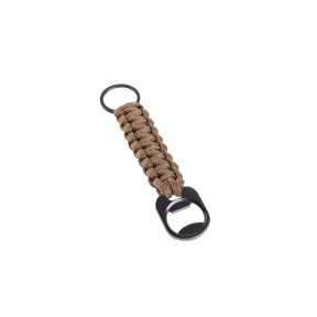 Porte-clés en paracorde tan avec décapsuleur - TOE
