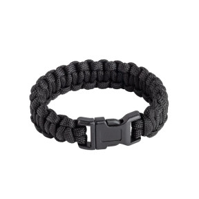 Bransoletka survivalowa paracord czarna - A10 Equipment