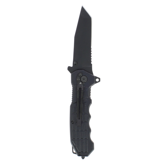 Nóż składany Tanto Tactical Czarny - Kombat Tactical