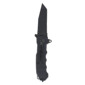 Couteau pliant Tanto Tactical Noir - Kombat Tactical