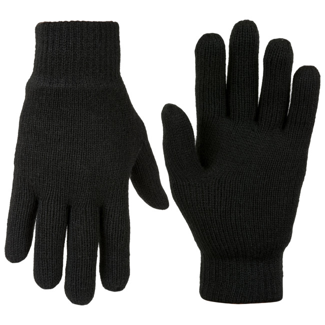 Gants en laines Drayton noirs - Highlander