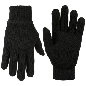Wollen handschoenen Drayton zwart - Highlander