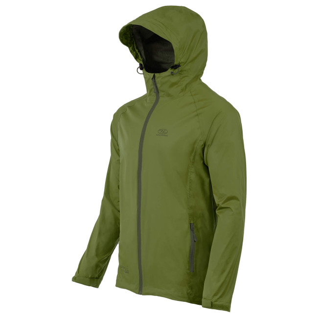 Grüne wasserdichte Stow & Go Jacke - Highlander