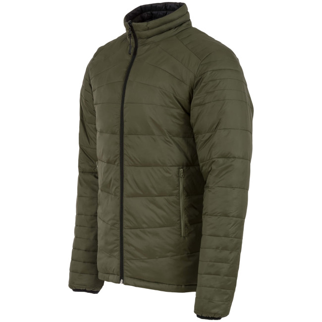 Omkeerbare Down jas zwart/groen - Highlander