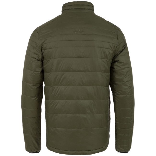 Omkeerbare Down jas zwart/groen - Highlander