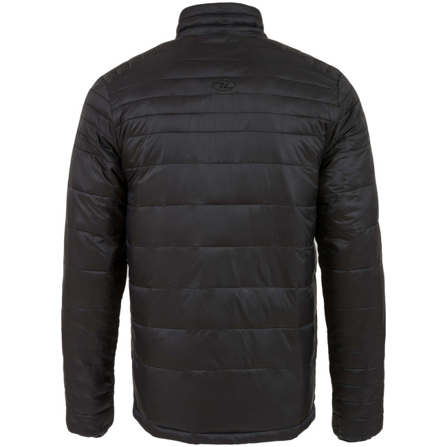 Schwarze/grüne wendbare Down Jacke - Highlander