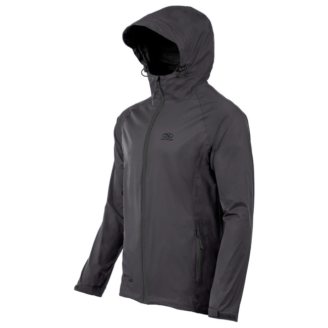 Wasserdichte Jacke Stow & Go schwarz - Highlander