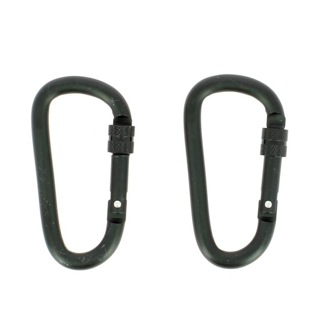 Lot de 2 mousquetons à verrouillage 8 mm - Kombat Tactical