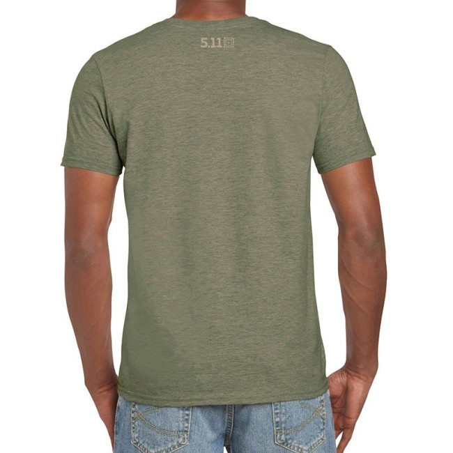 Tee-shirt HEX GRID Military Green Heather - 5.11 Tactical