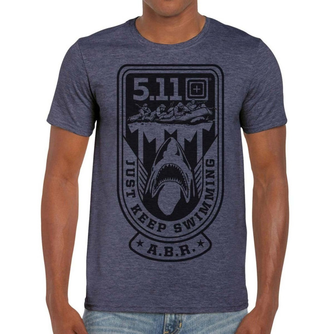 Tee-shirt JUST KEEP SWIM Navy Heather - 5.11 Tactical
