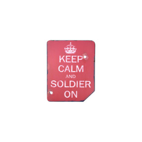 Tabliczka Keep Calm and Soldier On - Kombat Tactical