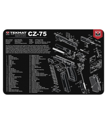 Tapis de démontage pour pistolet CZ-75 - Tekmat