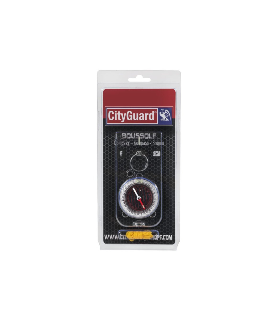 Boussole militaire Cityguard 12,5 cm plastique - Achat vente pas cher  Buscraft et randonnée