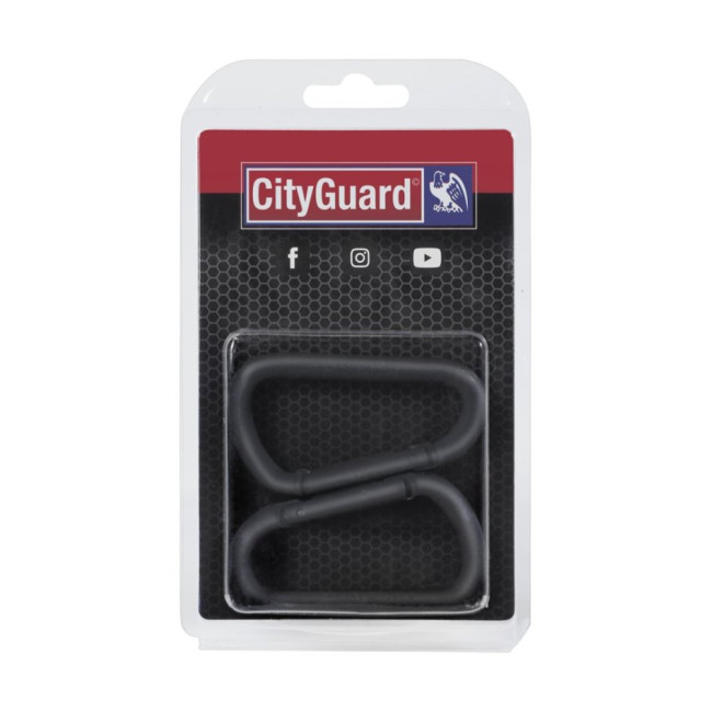 Zestaw 2 czarnych karabińczyków - City Guard