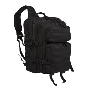 Sac à dos une sangle noir 29L - Miltec