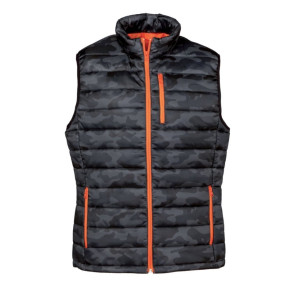 Gewatteerd vest camo trek blauw - City Guard