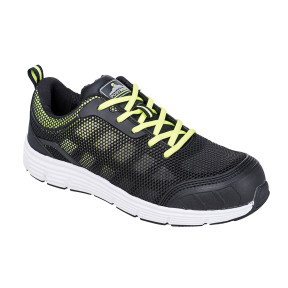 Veiligheidssneakers TOVE Steelite S1P Zwart en Groen - Portwest
