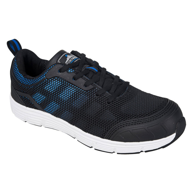 Veiligheidssneakers TOVE Steelite S1P Zwart en Blauw - Portwest