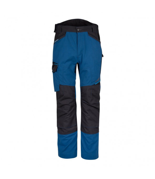 Pantalon Homme bleu de travail avec ceinture reglagble A. Lafont