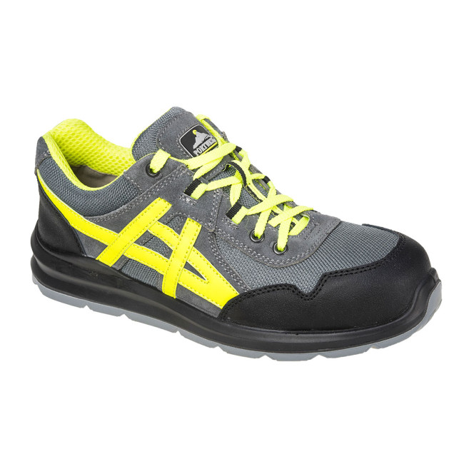 Veiligheidsschoenen MERSEY Steelite S1 Grijs en Geel - Portwest