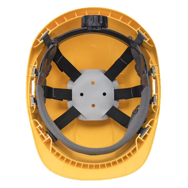 Baustellenhelm Endurance mit Visier Gelb - Portwest