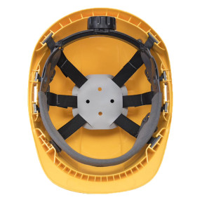 Casque endurance de chantier avec visière Jaune - Portwest